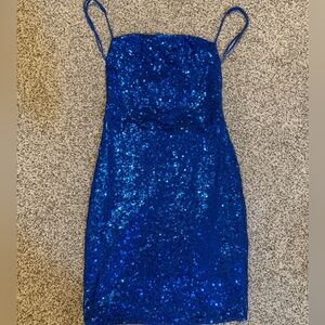 Blue Lucy In The Sky Homecoming Dress